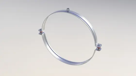 HAVALANDIRMA KELEPÇESİ LASTİKSİZ (SOMUNLU)