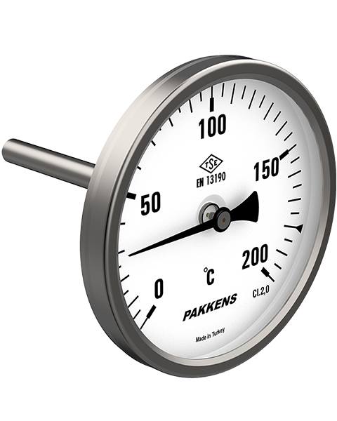 TE 100 Bi-Metal Sıcaklık Ölçer (Arkadan Bağlantılı)