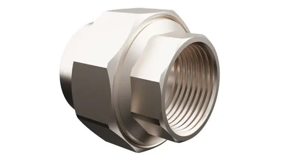 PP-R Altı Köşe Oynar Başlıklı İç Dişli Rakor