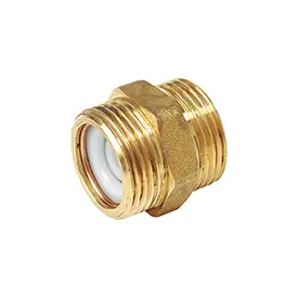 R189V - Çek vanalı nipel, erkek-erkek bağlantılı