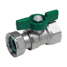 R251WP - Küresel vana, somun ve contalı dişi-dişi bağlantılı