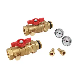 R259DST - Küresel vana çifti, dişi-erkek rakor bağlantılı