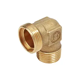 R562R - 90° dirsek bağlantı parçası, dişi vida ve döşeme adaptörü bağlantılı