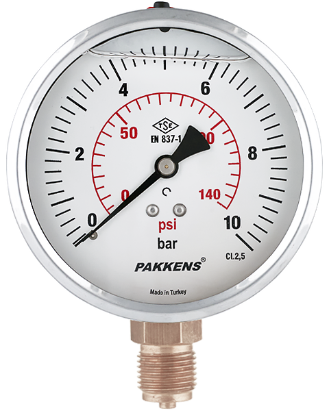 MG 100 Genel Amaçlı Basınç Ölçer (Sıvı Dolgulu)