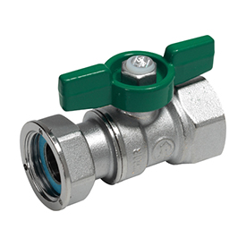 R251WP - Küresel vana, somun ve contalı dişi-dişi bağlantılı