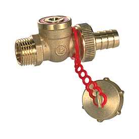 R608 - Küresel musluk, erkek bağlantı-hortum bağlantılı