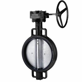 BWN-0301 - DİŞLİ KUTULU WAFER KELEBEK VANA (NİKEL KLAPELİ)